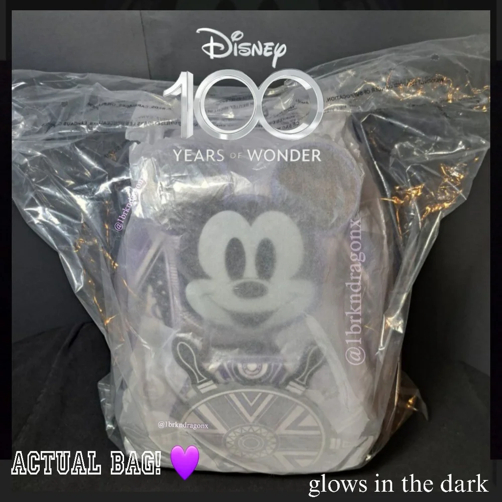 NWT Disney 100 Exclusive LoungeFly Mickey Steamboat Willie Backpack Limited - Picture 5 of 16